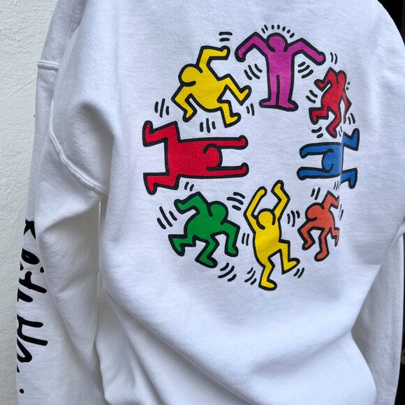 Keith Haring Circle of Men Dance White Hoodie (M/L) Underconusmptioncore/Skater - Picture 5 of 15